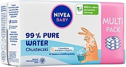 Biologisch abbaubare Tücher 3 x 57 St. - Nivea Baby 99% Pure Water  — Bild N2