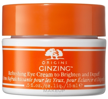 Erfrischende Augenkonturcreme - Origins Ginzing Refreshing Eye Cream Warmer Shade  — Bild 15 ml