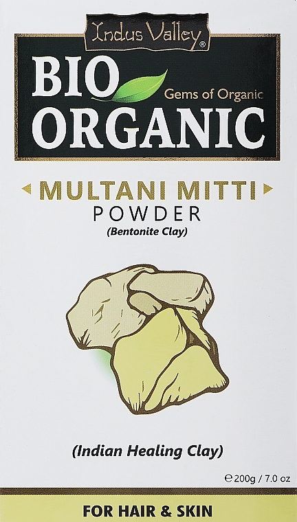Bio-Tonerde Multani Mitti für Haar und Haut - Indus Valley Bio Organic — Bild N1