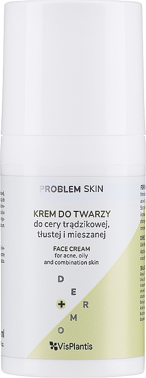 Anti-Pickel Gesichtscreme für fettige und Mischhaut - Vis Plantis Problem Skin Face Cream — Bild N1