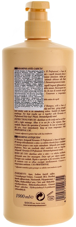Keratin Shampoo gegen Haarausfall - Keramine H Professional Shampoo Anti-Caduta — Bild N4