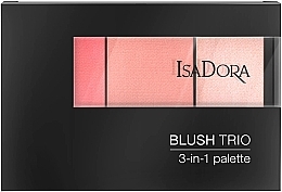 Düfte, Parfümerie und Kosmetik Rougepalette - Isadora Blush Trio 3-in-1 Palette