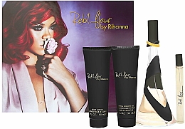 Rihanna Reb'l Fleur - Duftset (Eau de Parfum 100ml + Eau de Parfum (mini) 10ml + Körperlotion 90ml + Duschgel 90ml) — Bild N1