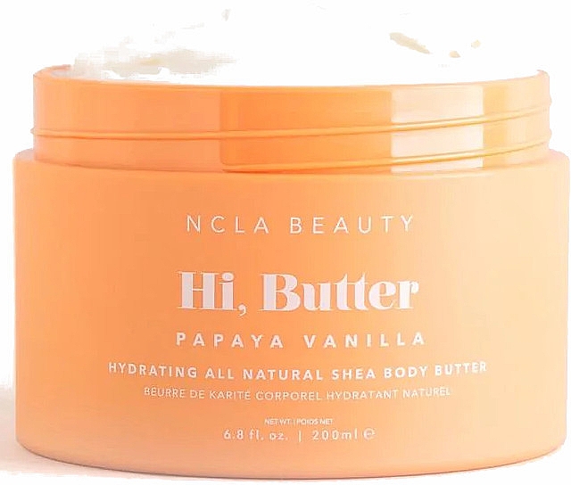Körperbutter Papaya und Vanille - NCLA Beauty Hi, Butter Papaya Vanilla Hydrating All Natural Shea Body Butter — Bild N1