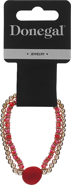 Perlenarmband 6412 rot-golden - Donegal — Bild N1