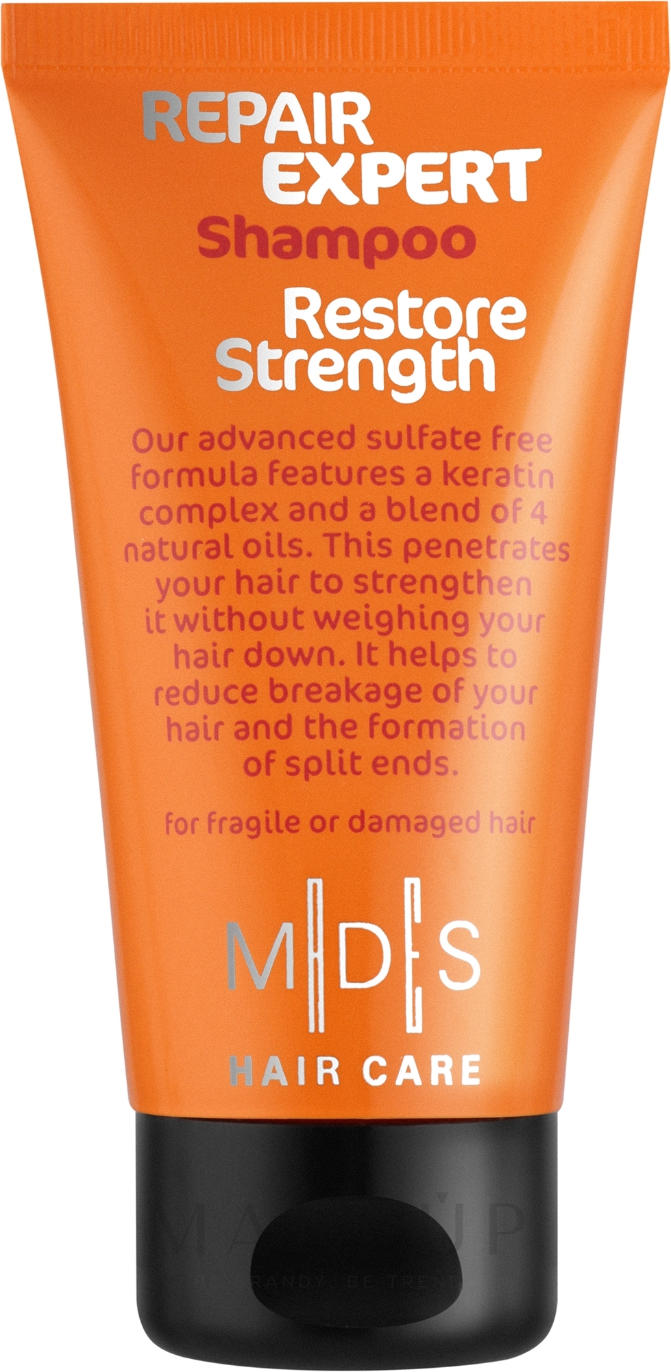 Regenerierendes Shampoo für brüchiges und geschädigtes Haar - Mades Cosmetics Repair Expert Restore Strength Shampo — Bild 75 ml