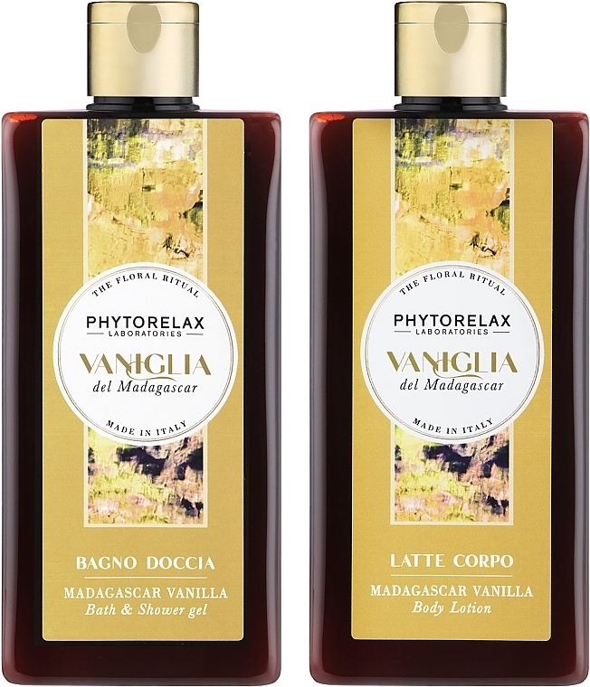 Körperpflegeset - Phytorelax Laboratories The Floral Ritual Vanille Of Madagascar (Duschgel 250ml + Körperlotion 250ml) — Bild N2