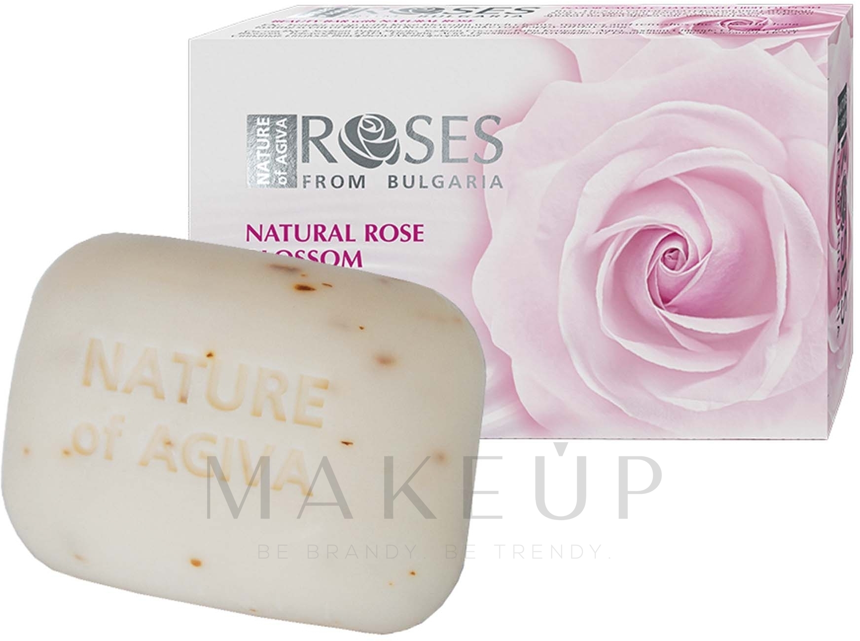 Naturseife mit weißer Rosenblüte - Nature of Agiva White Rose Soap — Bild 75 g