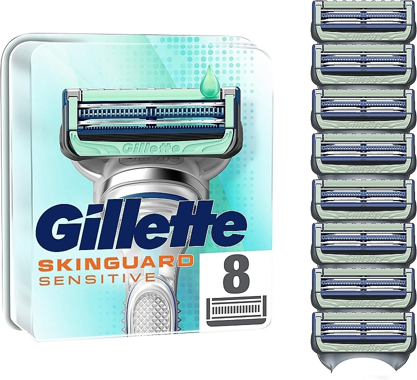 Ersatzklingen für Rasierer 8 St. - Gillette SkinGuard Sensitive — Bild N2