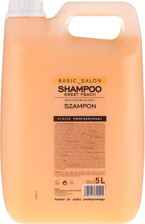 Shampoo mit Pfirsichduft - Stapiz Basic Salon Shampoo Sweet Peach — Foto N3