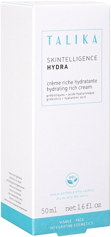 Reichhaltige feuchtigkeitsspendende Gesichtscreme mit Präbiotika und Hyaluronsäure - Talika Skintelligence Hydra Hydrating Rich Cream — Bild N3