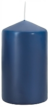 Zylindrische Kerze 60x100 mm blau - Bispol — Bild N1