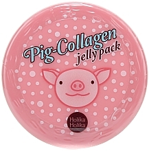 Beruhigende und regenerierende Nachtmaske für das Gesicht mit Kollagen - Holika Holika Pig-Collagen Jelly Pack — Foto N2