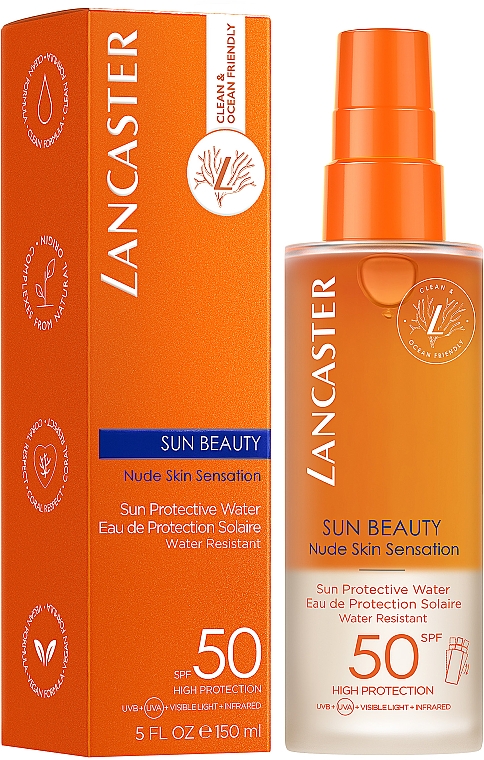 Sonnenschutzspray - Lancaster Protector Solar Sun Beauty Sun Protective Water SPF50 — Bild N2