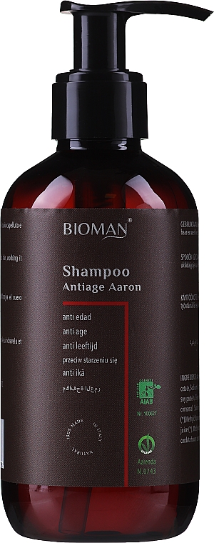 Anti-Aging Shampoo mit Ringelblumenextrakt - BioMAN Aaron Anti-Age Shampoo — Bild N1