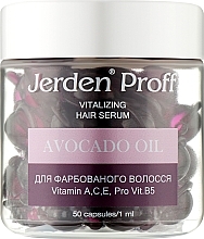 Düfte, Parfümerie und Kosmetik Regenerierendes Serum in Kapseln für gefärbtes Haar - Jerden Proff Vitalizing Hair Serum Avocado Oil