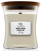 Düfte, Parfümerie und Kosmetik Duftkerze im Glas Smoked Jasmine - WoodWick Hourglass Candle Smoked Jasmine