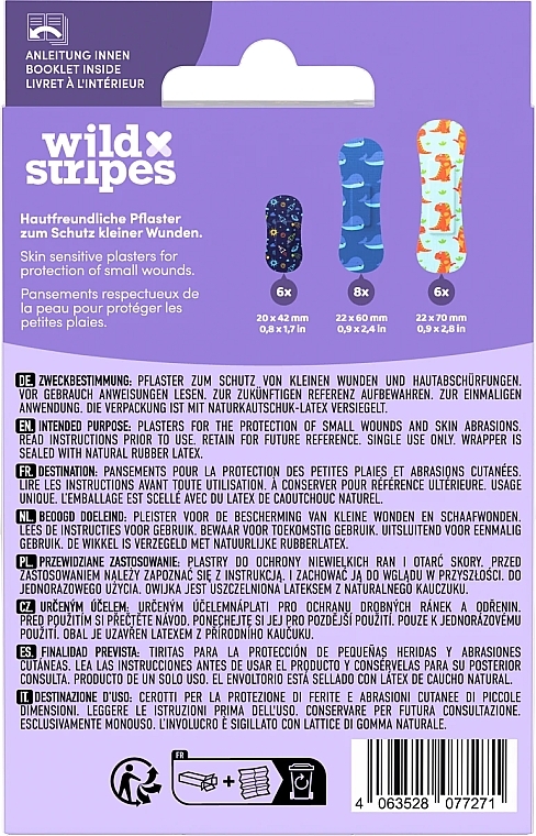 Wild Stripes Plasters Kids Sensitive Space  - Hautfreundliche Pflaster zum Schutz kleiner Wunden — Bild N2