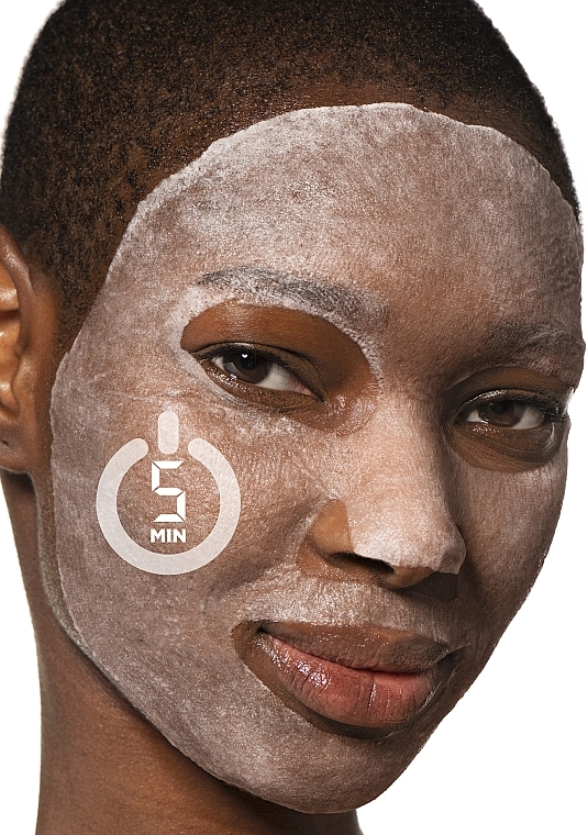 Konzentrierte und balancierende Detox-Tuchmaske für das Gesicht mit Grünkohl-Extrakt und Niacinamid - Garnier Skin Naturals Sheet Mask Detoxifying Ampoule — Bild N2