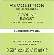 Augencreme mit Gurke - Revolution Skincare Cooling Boost Cucumber Eye Gel — Bild N3