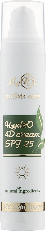 Feuchtigkeitsspendende 4D Gesichtscreme - MyIDi H2ydrO 4D Cream SPF 25 — Bild N1