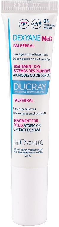 Creme gegen atopische oder Kontaktekzeme im Augenlidbereich - Ducray Dexyane MeD Palpebral Cream — Bild N1