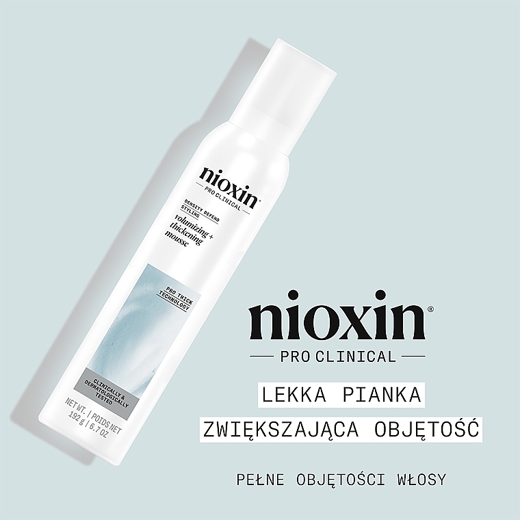 Volumengebendes Mousse  - Nioxin Pro Clinical Density Defend Volumizing + Thickening Mousse  — Bild N2