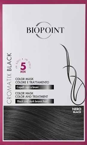 Färbende Haarmaske - Biopoint Cromatix Color Mask — Bild Black
