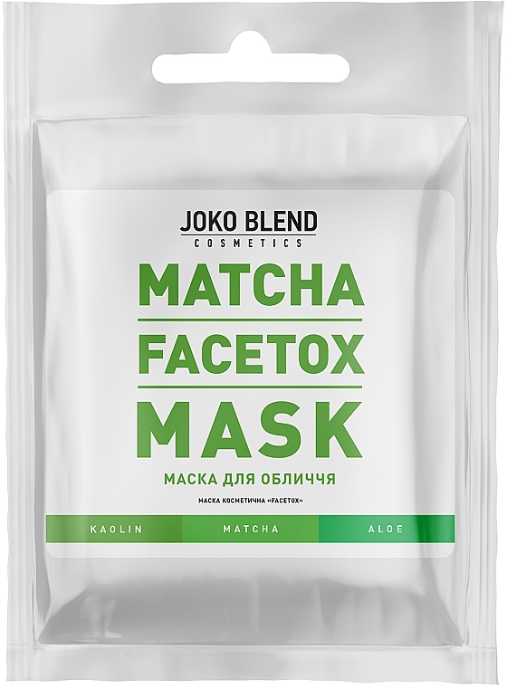 Gesichtsmaske mit Grüntee-Extrakt - Joko Blend Matcha Facetox Mask — Bild N1