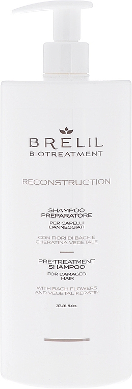 Shampoo für strapaziertes Haar - Brelil BioTreatment Reconstruction Shampoo — Bild N1