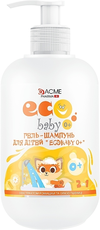 Gel-Shampoo für Babys mit Kamillenextrakt und Weizenöl - Acme Color Eco Baby 0+ — Bild N1