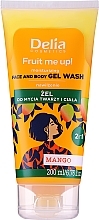 Düfte, Parfümerie und Kosmetik Waschgel für Gesicht und Körper mit Mangoaroma - Delia Fruit Me Up! Mango Face & Body Gel Wash