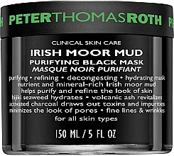 Reinigende Gesichtsmaske mit Moorschlamm aus Irland - Peter Thomas Roth Irish Moor Mud Purifying Black Mask — Bild N1