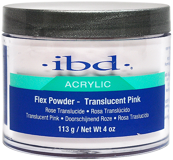 Acrylpuder transparentrosa - IBD Flex Powder Translucent Pink — Bild N3
