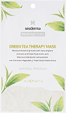 Düfte, Parfümerie und Kosmetik Feuchtigkeitsspendende Gesichtsmaske mit grünem Tee - SesDerma Laboratories Beauty Treats Green Tea Therapy Mask