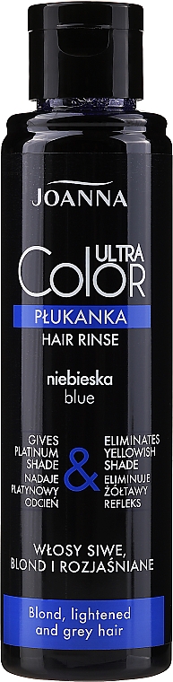 Blaue Tönungsspülung für aufgehellte, blonde und graue Haare - Joanna Ultra Color System — Foto N1