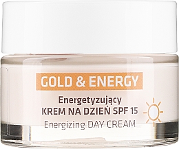 Düfte, Parfümerie und Kosmetik Energiespendende Tagescreme für Gesicht, Hals und Dekolleté 40+ SPF 15 - Floslek Anti-Aging Gold & Energy Energizing Day Cream SPF15