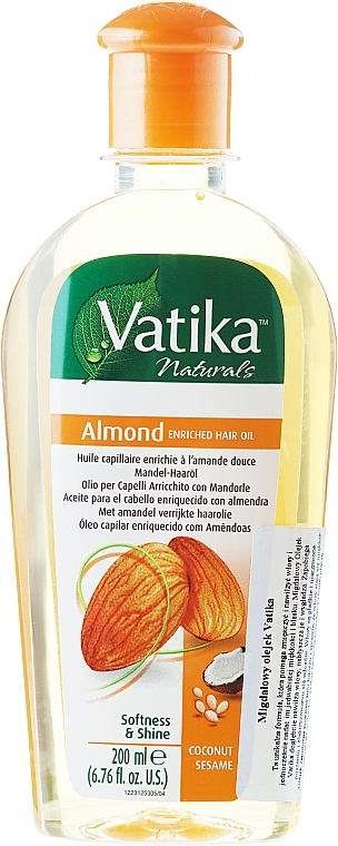 Mandel-Haaröl - Dabur Vatika Almond Enriched Hair Oil — Bild N1