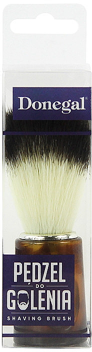 Rasierpinsel 4603 mit braunem Griff - Donegal Shaving Brush — Bild N2