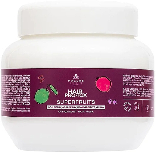 Creme-Maske für das Haar - Kallos Hair Pro-tox Superfruits Hair Mask — Bild N3