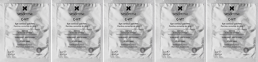 Antioxidative Augenpatches mit Vitamin C - SesDerma Laboratories C-Vit Eye Contour Patches — Foto N2