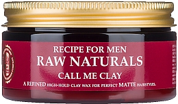 Düfte, Parfümerie und Kosmetik Haarwachs auf Tonbasis mit Matteffekt - Recipe For Men RAW Naturals Call Me Clay