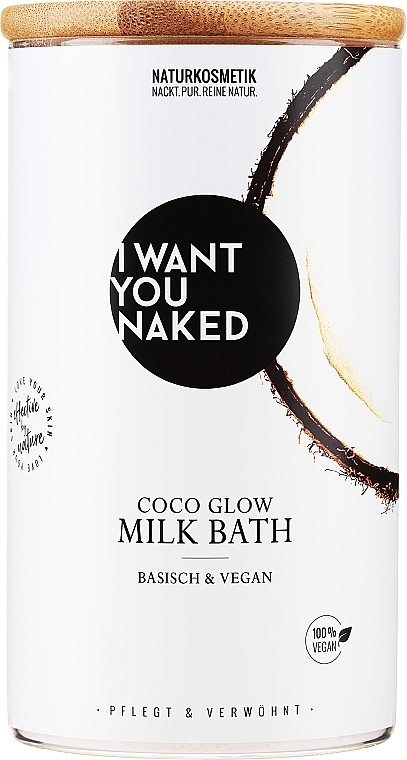 Bademilch Coconut Milk & Vitamin E  - I Want You Naked Coco Glow Milk Bath  — Bild N1