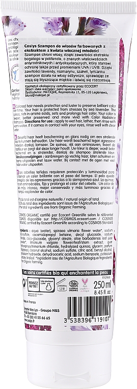 Shampoo für gefärbtes Haar mit Strandflieder - Coslys Shampoo for Colored Hair with Sea Lavender — Bild N2