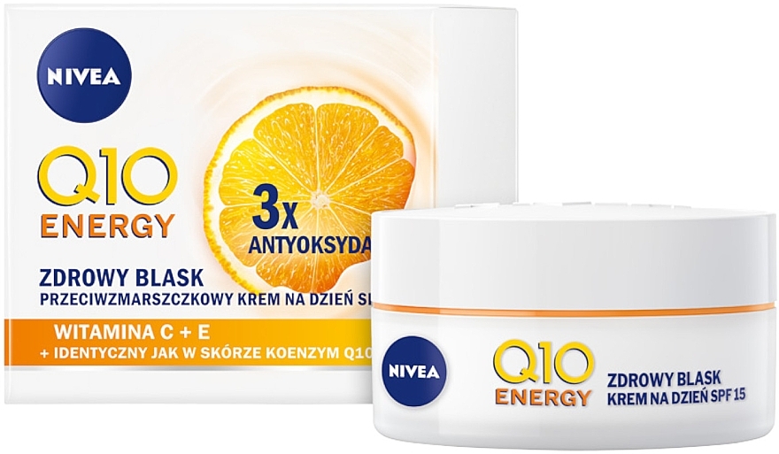 Set - NIVEA Duopack Q10 Energy (Gesichtscreme 2 x 50 ml)  — Bild N2