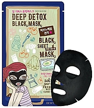 Düfte, Parfümerie und Kosmetik Detox-Tuchmaske für das Gesicht - Dewytree Deep Detox Black Sheet Mask