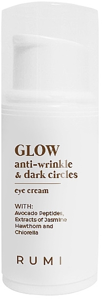 GESCHENK! Augencreme gegen Falten und dunkle Augenringe - Rumi Glow Anti-Wrinkle & Dark Circles Eye Cream — Bild N1