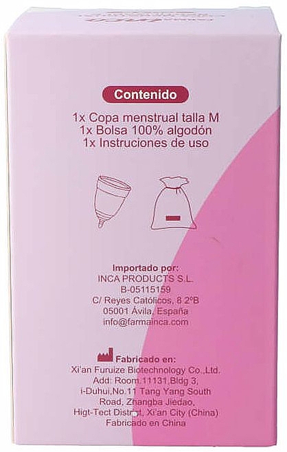 Menstruationstasse mittel rosa - Inca Farma Menstrual Cup Medium — Bild N3