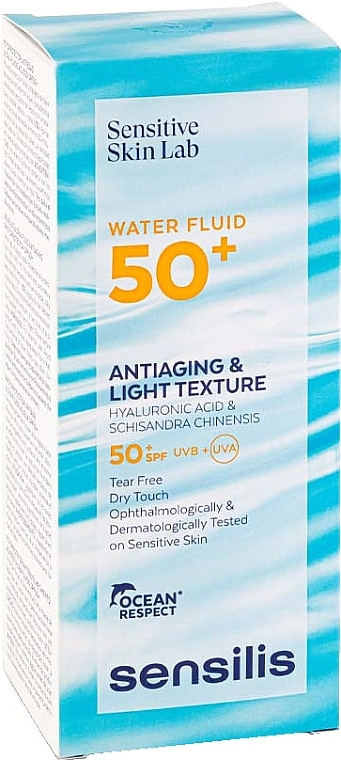 Sonnenschutz-Fluid für das Gesicht - Sensilis Antiaging & Light Texture Water Fluid 50+ — Bild N2