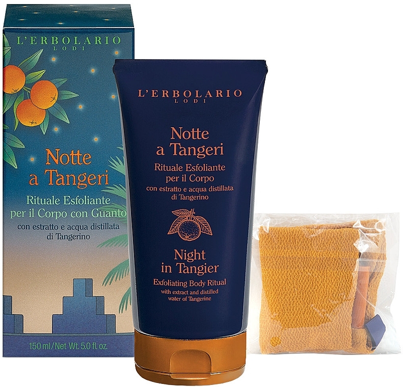 L'Erbolario Notte a Tangeri - Körperpflegeset (Körpercreme 150 ml + Handschuh)  — Bild N2